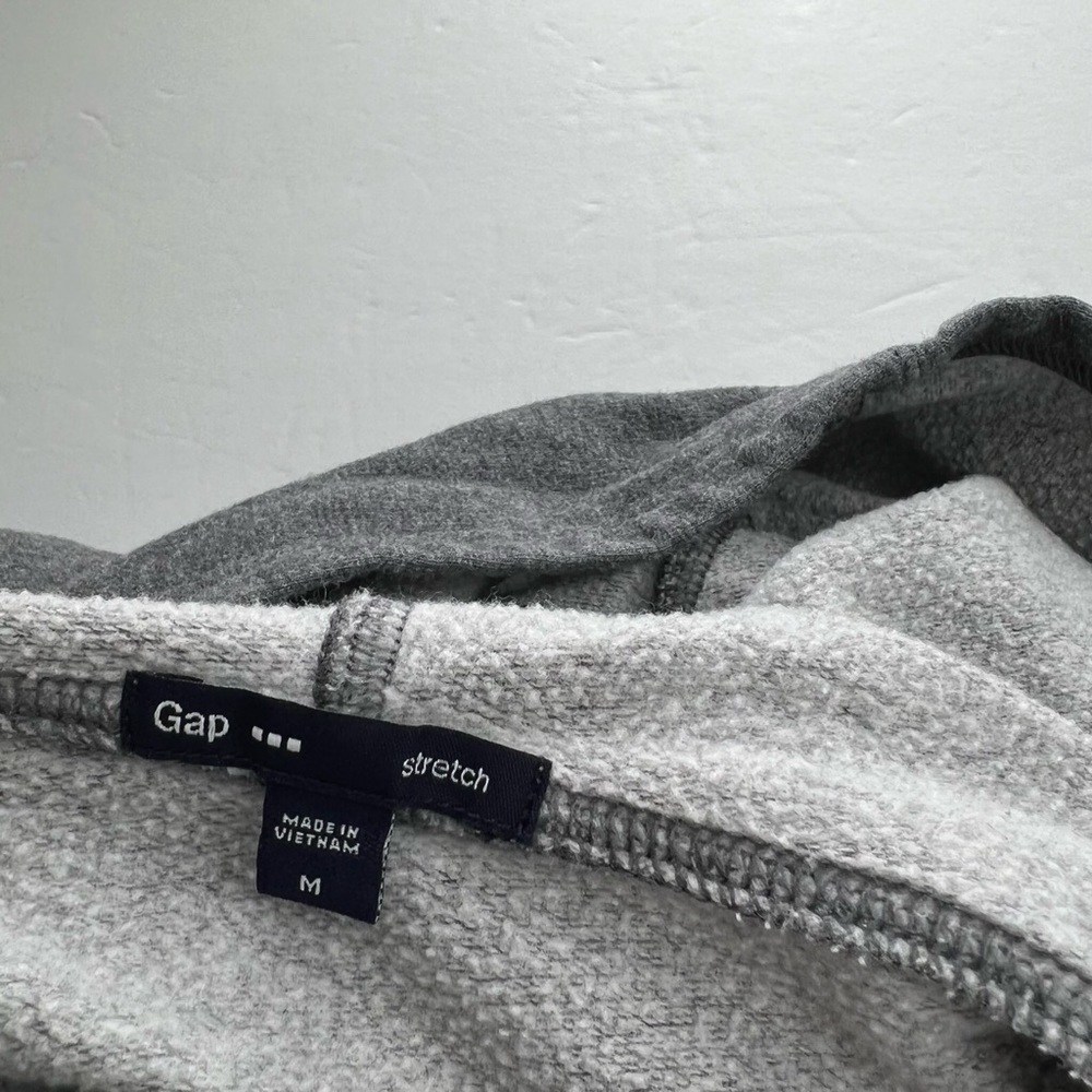 Gap Grey Stretch Hoodie Ladies Medium - Picture 4 of 4